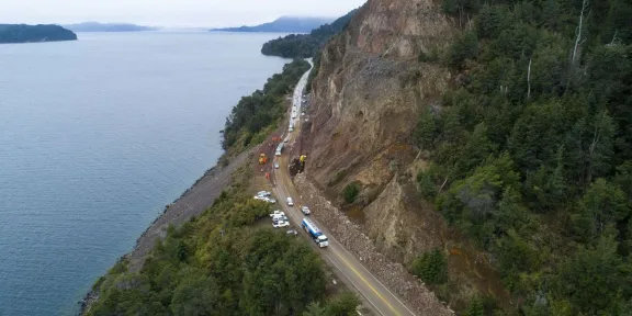 Se habilitó la ruta 40 y Villa La Angostura volvió a estar conectada ...