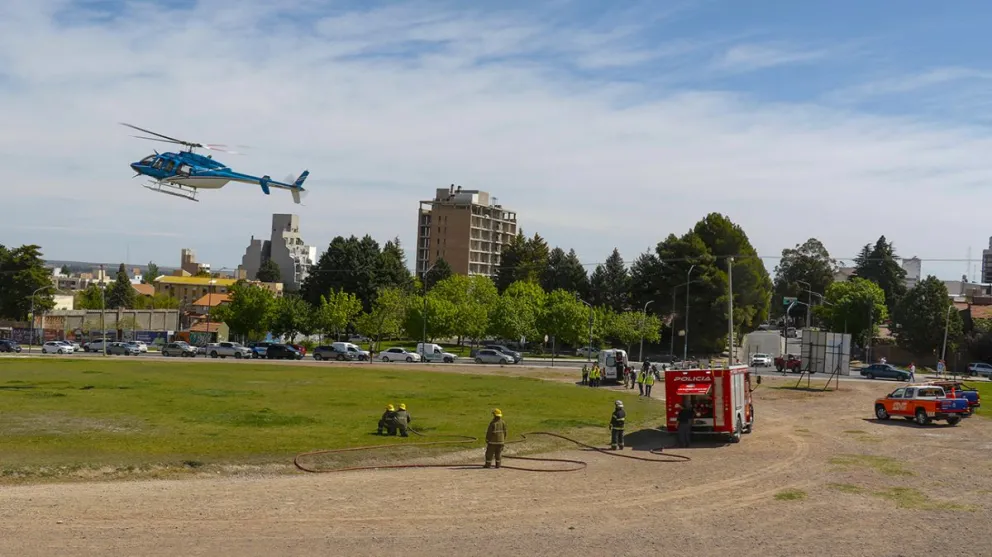 Traslado de un camionero en vuelo sanitario 
