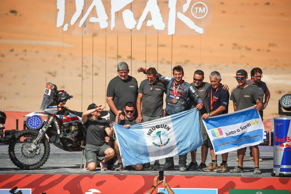 Santiago Rostan finalizó su segundo Dakar