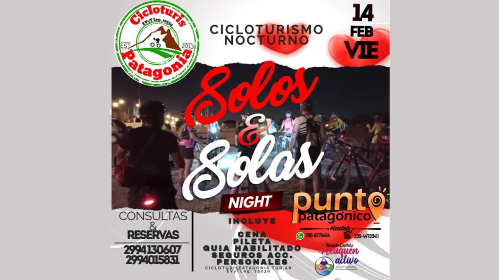 Salida cicl&iacute;stica nocturna por los parques Agreste y Norte