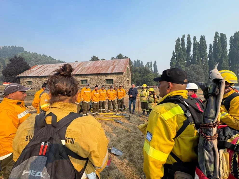 Figueroa se instaló en el campamento de combate al fuego