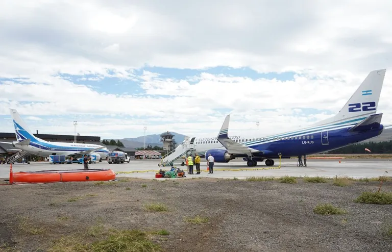El Boeing 737 tuvo su primera jornada de trabajo en Junín