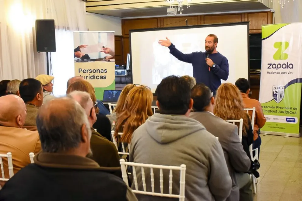 Gran convocatoria en la jornada de trabajo de Personas Jurídicas en Zapala. 