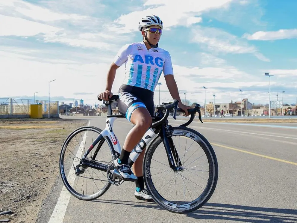 Abril Garzón, la ciclista de Huinganco que se ganó un lugar en la Selección Argentina