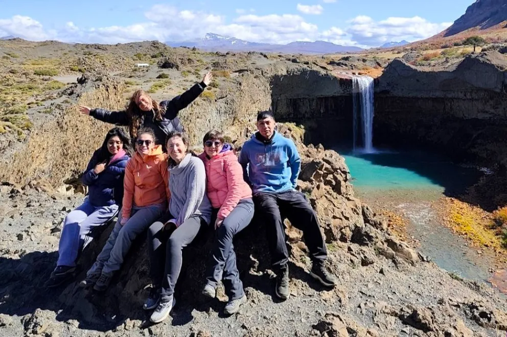 La cascada del Agrio, una postal icónica de Caviahue-Copahue.