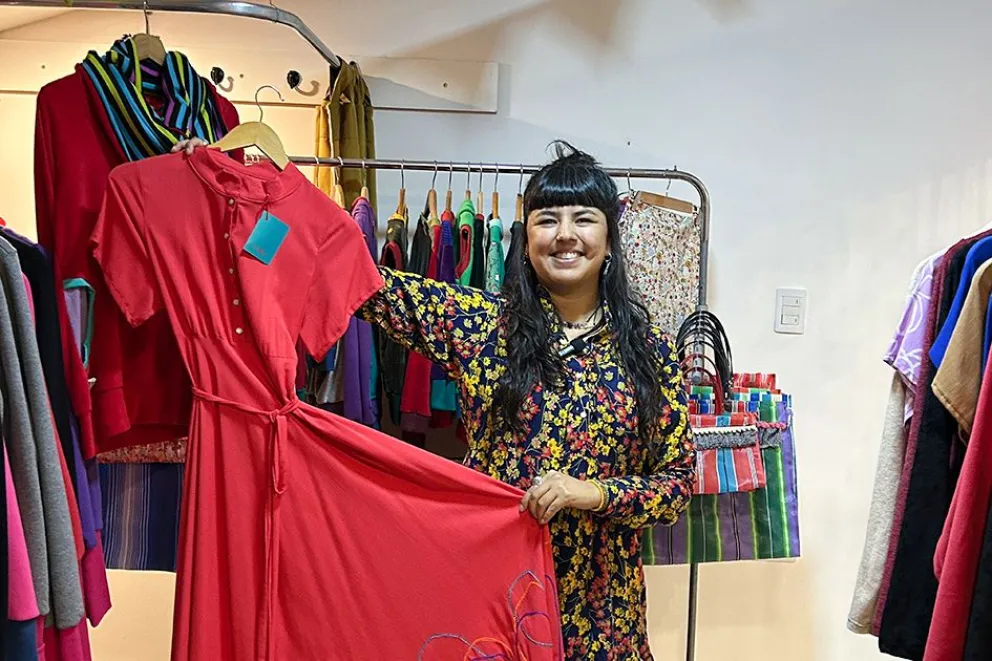 María Belén, creadora de “Crispa indumentaria”.