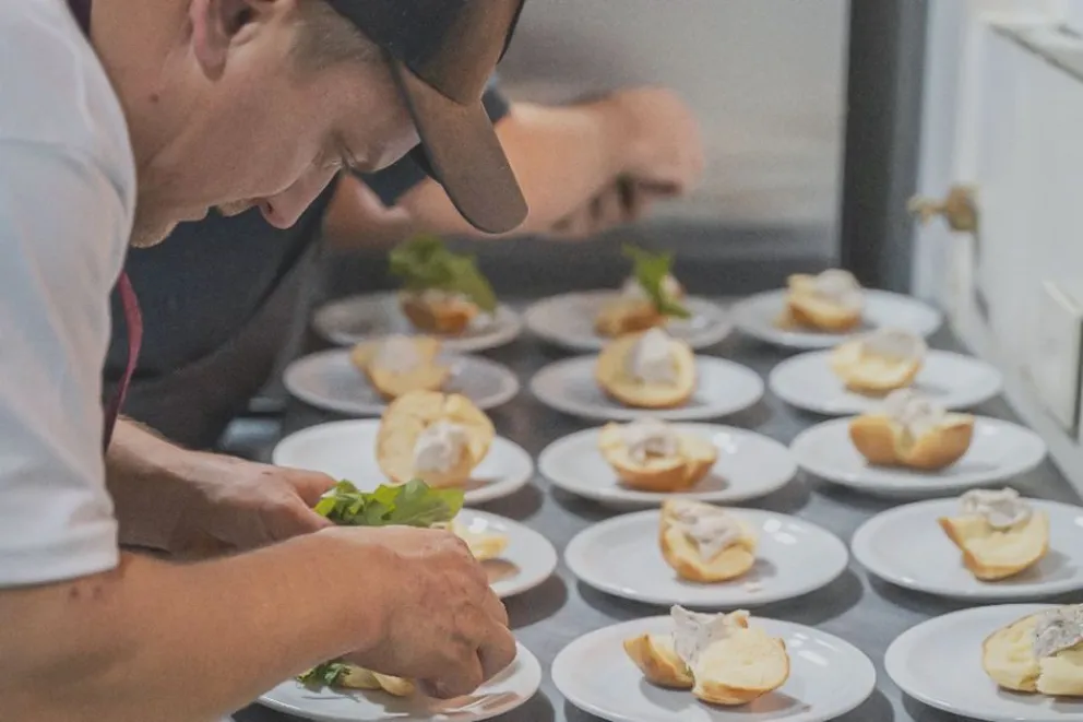 Sebastián en plena acción.