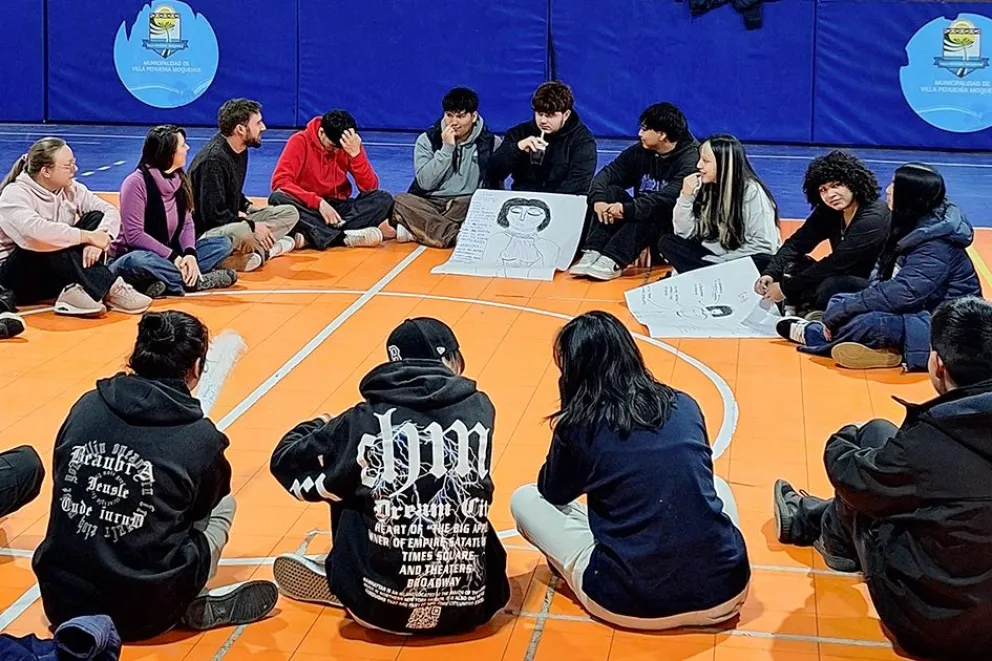 El taller, en Villa Pehuenia.