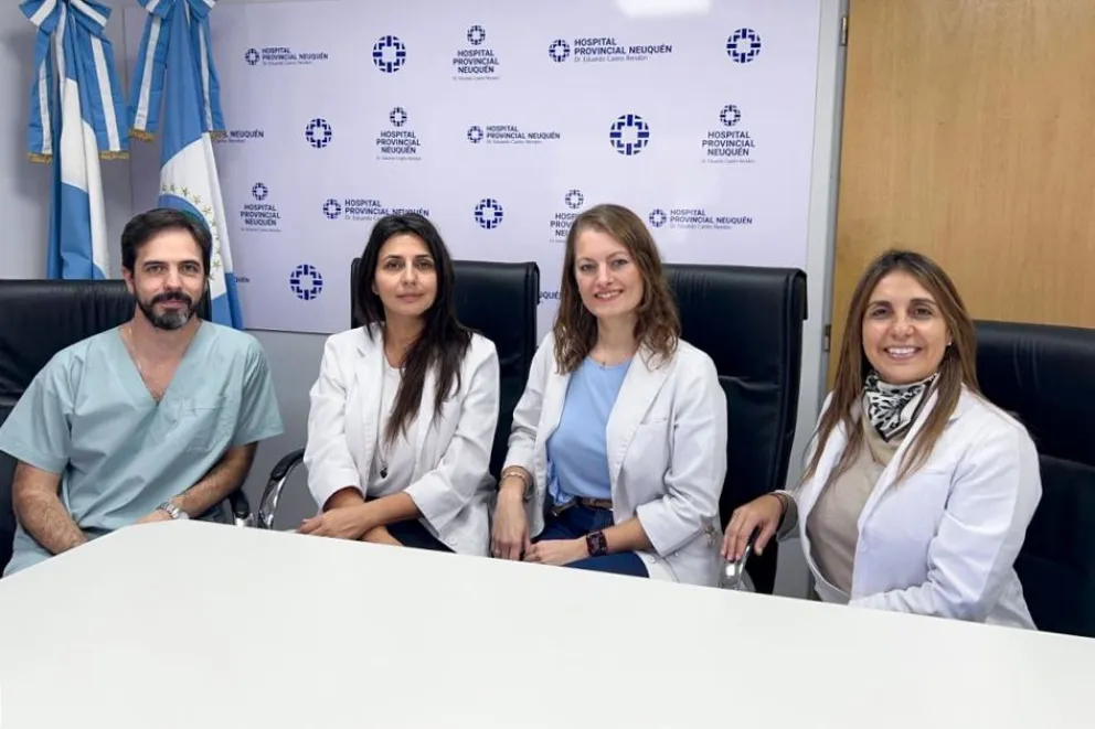 Marcelo Domínguez, Valeria Dos Santos, Mailen Costa y Jorgelina Serna, parte del Comité de Fertilidad.