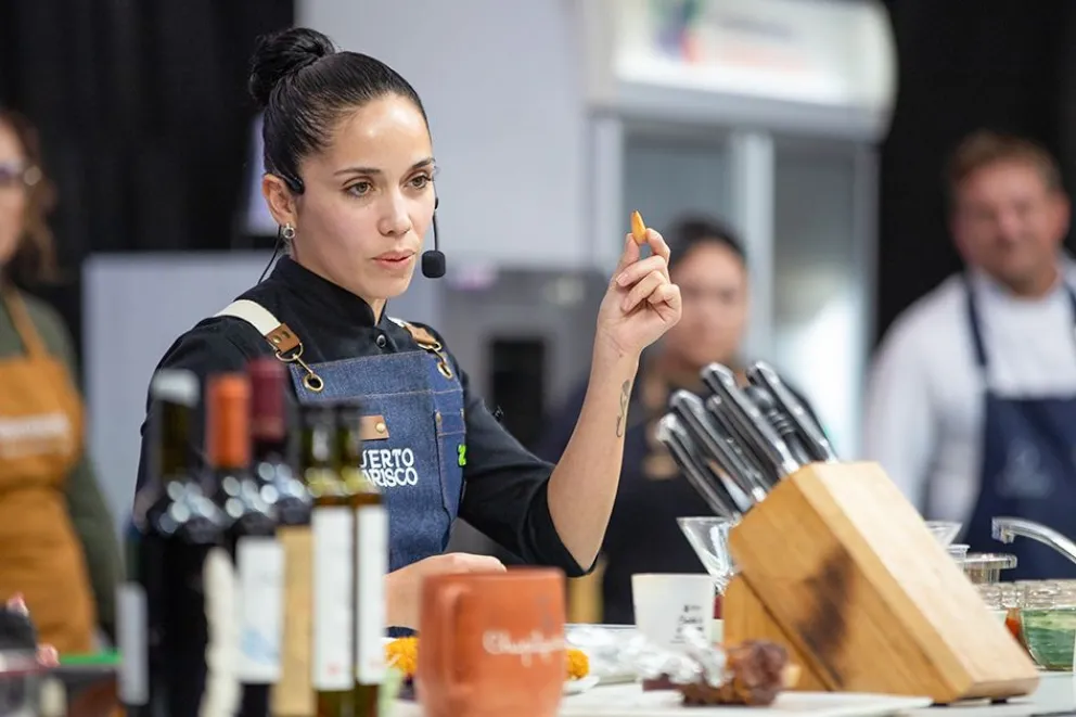 Jorgelina Espert, embajadora de la gastronomía neuquina. 
