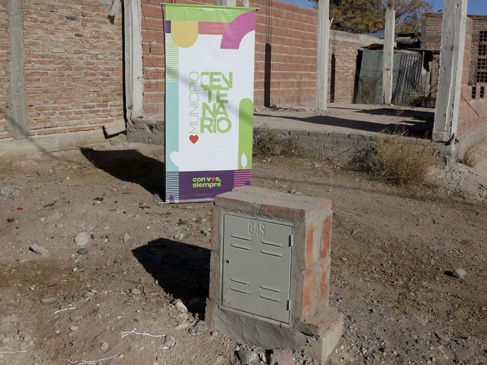 Nueva red de gas para vecinos de la meseta de Centenario