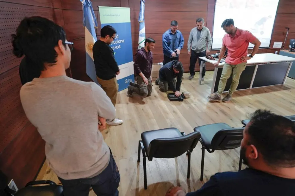 Agentes de salud se formaron sobre seguridad laboral en altura