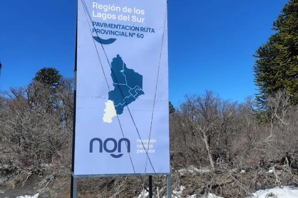 Comenzó la pavimentación de la ruta 60 hasta el paso Mamuil Malal