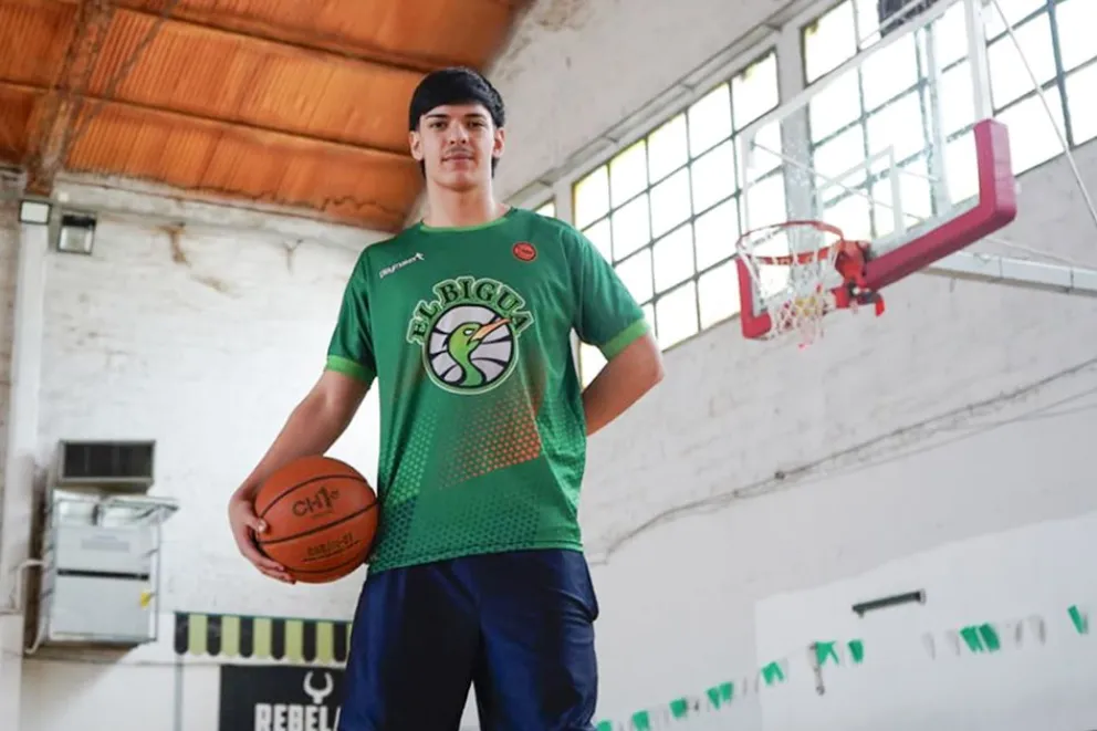 Lucas, en la previa a un entrenamiento.