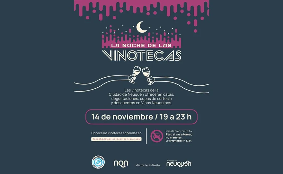 Neuquén celebra su primera Noche de las Vinotecas