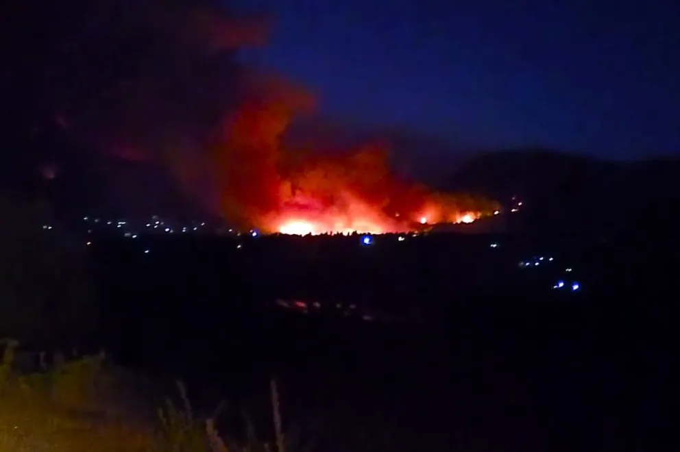 Neuquén colabora activamente en el combate del fuego en Chubut