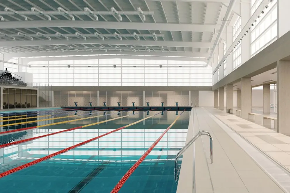 Se conoció el render del natatorio olímpico que se construirá en la Ciudad Deportiva de Neuquén.