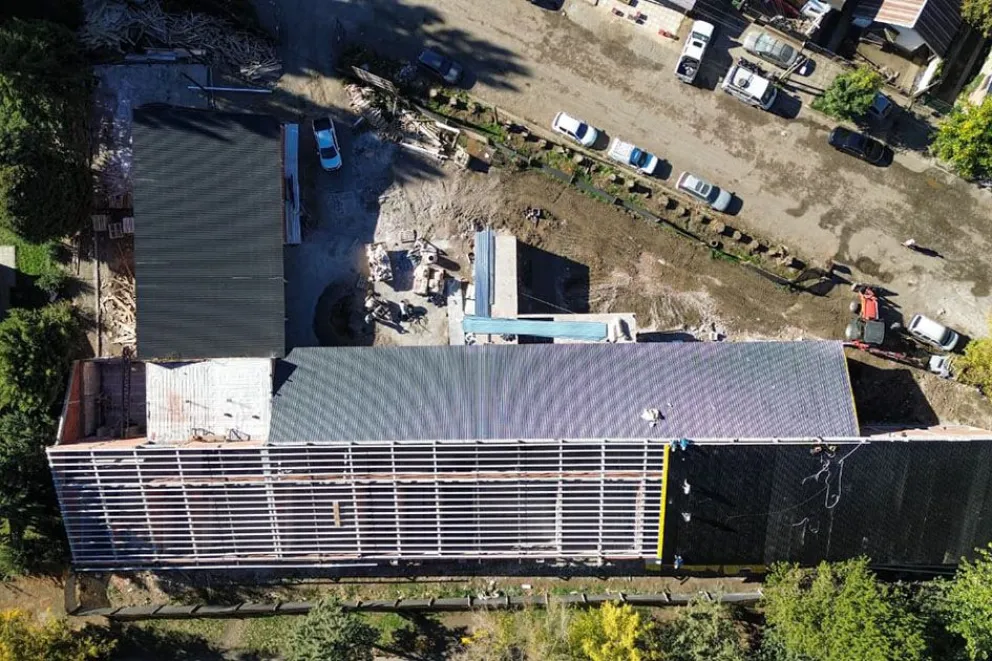 Un nuevo edificio escolar de San Martín de los Andes registra un avance del 40 por ciento