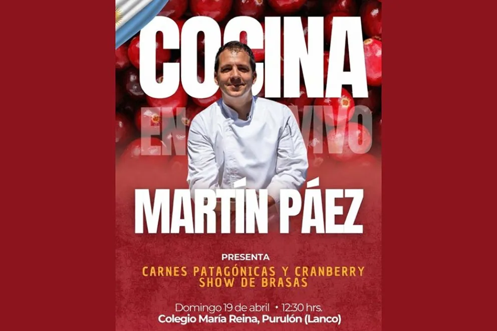 El Chef Martín Páez representará a la gastronomía neuquina en Chile