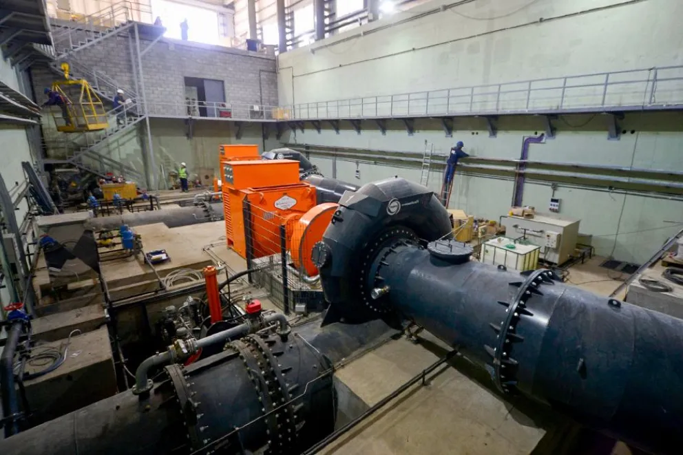 Central hidráulica Nahueve: avanza la etapa final y se prevé generar energía en 90 días