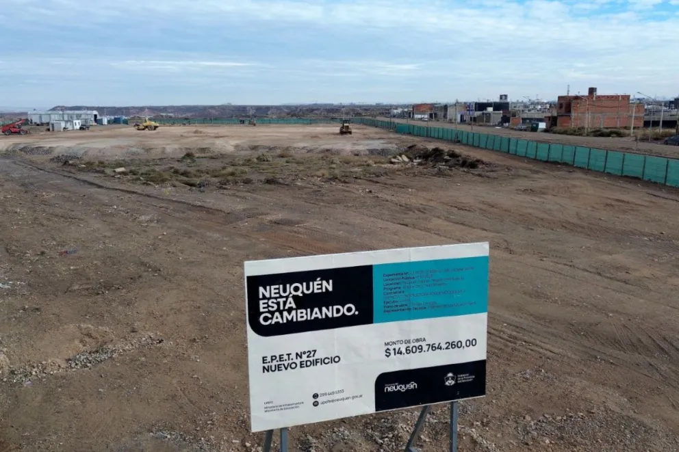 Comenzaron las obras del nuevo edificio de la EPET N° 27 en Neuquén capital