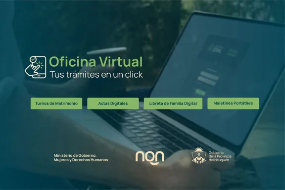 El Registro Civil de Neuquén habilitó su Oficina Virtual para realizar trámites online