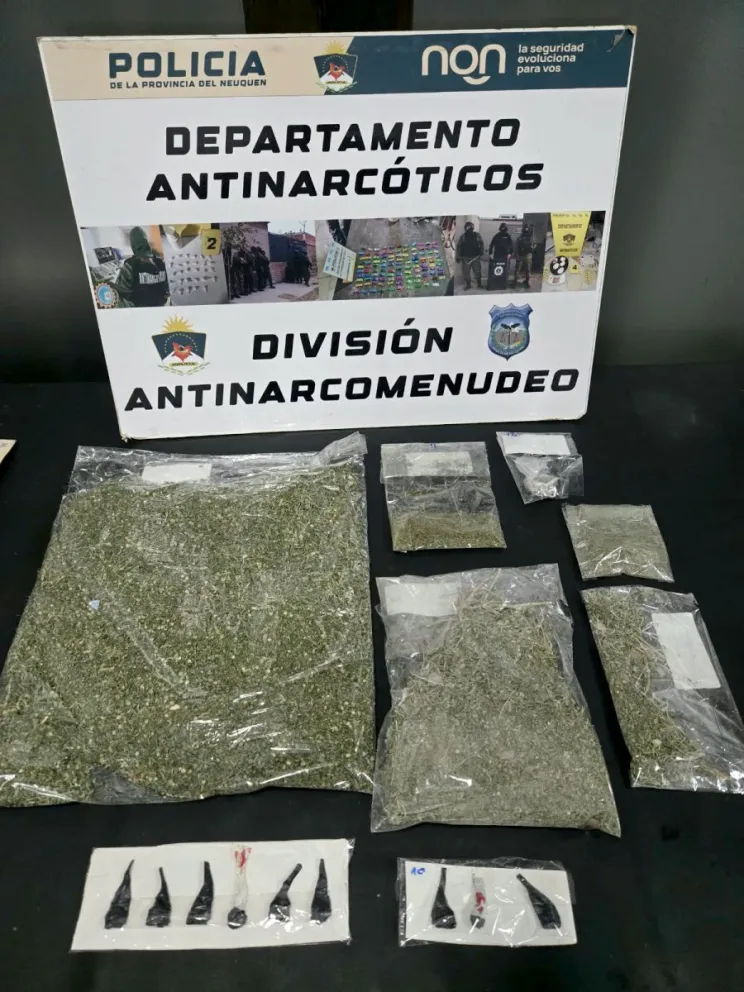 Sin tregua: la Policía secuestró más de medio kilo de marihuana