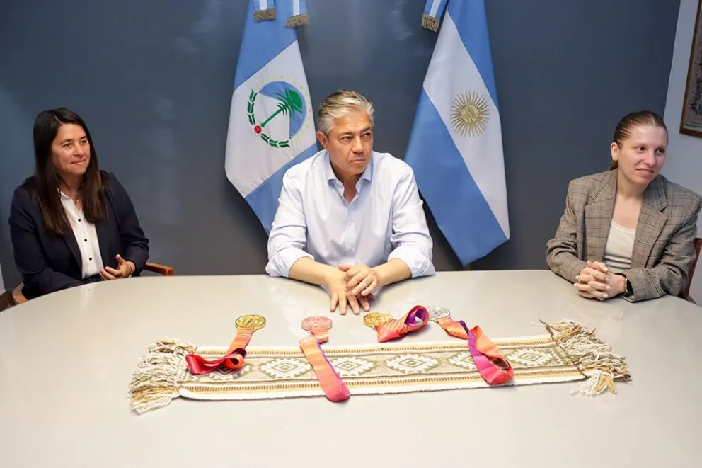 Figueroa recibió a parte de la delegación neuquina que participó en los Juegos Suramericanos