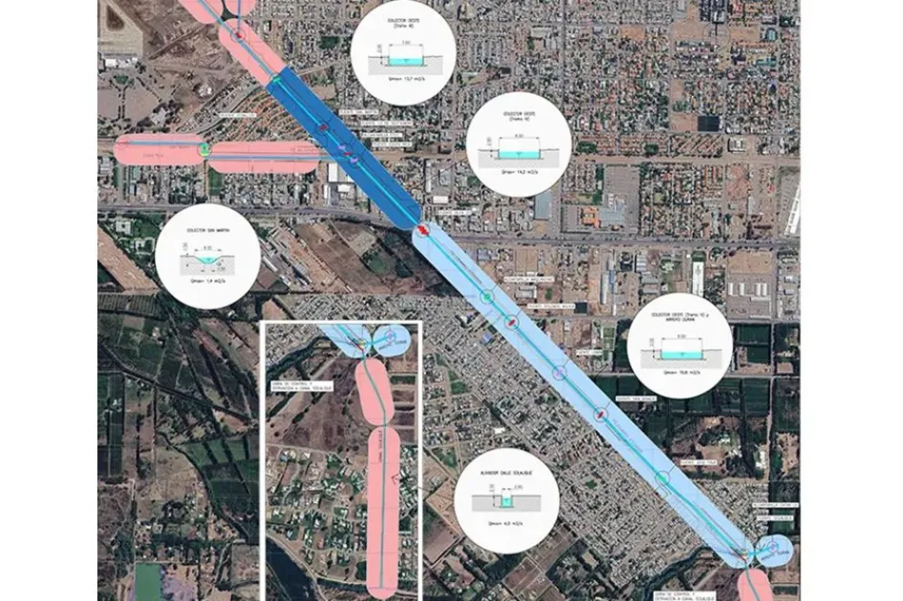 Provincia licita la ampliación del colector pluvioaluvional de Neuquén capital